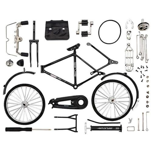 HoveeLuty DIY-Fahrradmodell-Maßstab, 51 Stück, 1:10, Simulation, Retro-Legierung, Mini-Fahrradmodell, Eisenkunst-Minifahrrad mit Luftpumpe und Aktentasche, Tischdekoration, DIY-Fahrradmodel HoveeLuty DIY-Fahrradmodell-Maßstab, 51 Stück, 1:10, Simulation, Retro-Legierung, Mini-Fahrradmodell, Eisenkunst-Minifahrrad mit Luftpumpe und Aktentasche, Tischdekoration, DIY-Fahrradmodel von HoveeLuty