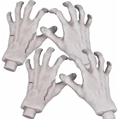 HoveeLuty Halloween-Skeletthände, 1 Paar rechts und Links, realistische Skeletthände in Lebensgröße, Plastik-Hexenskeletthand, gruselige Halloween-Requisiten für -Dekoration, in Leben HoveeLuty Halloween-Skeletthände, 1 Paar rechts und Links, realistische Skeletthände in Lebensgröße, Plastik-Hexenskeletthand, gruselige Halloween-Requisiten für -Dekoration, in Leben von HoveeLuty