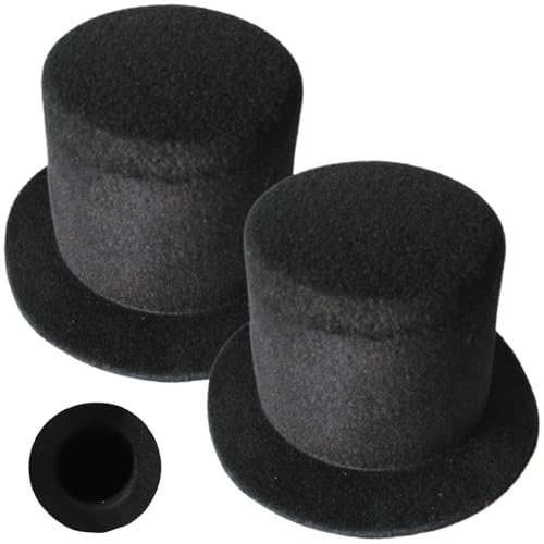 HoveeLuty Mini-Zylinder, 2 Stück, 5 x 3 Zoll, winziger Zylinder, schwarzer Stoff, Kleiner, DIY-freundliche Mini- zum Basteln, Puppenhüte, Haustierhüte, Weinflaschenverschlüsse, Kleiner Zyl HoveeLuty Mini-Zylinder, 2 Stück, 5 x 3 Zoll, winziger Zylinder, schwarzer Stoff, Kleiner, DIY-freundliche Mini- zum Basteln, Puppenhüte, Haustierhüte, Weinflaschenverschlüsse, Kleiner Zyl von HoveeLuty