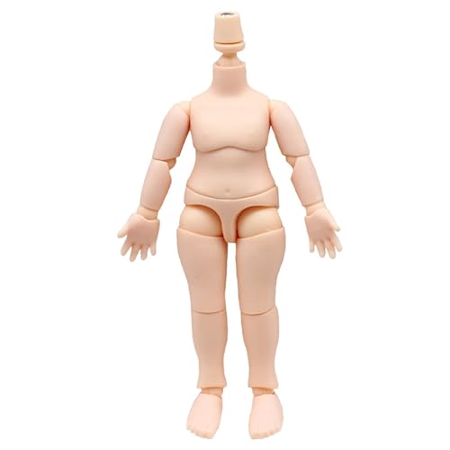 HoveeLuty Puppenkörper, 4, 1 Zoll Actionfigurenkörper im Maßstab 1/12, Ersatzpuppenzubehör mit beweglichem Gelenk, Normale weiße Blankopuppen, Puppenspielzeug, Blankopuppen-Actionfiguren von HoveeLuty