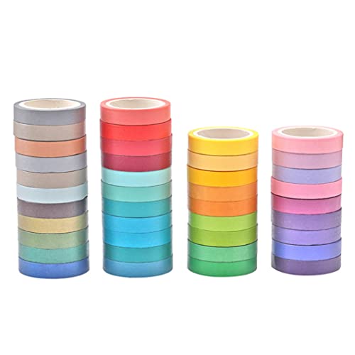 HoveeLuty Scrapbook-Klebeband-Set, 40 Rollen Scrapbook-Klebeband-Aufkleber Masking Tape, Deko- für DIY Scrapbooking-Aufkleber, Geschenk-Dekoration Masking Tapes Set Arts & Crafts Tape Craft von HoveeLuty