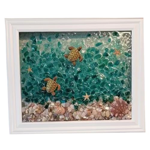 HoveeLuty Seeglas-Kunstset, gebeiztes Seeglas-Kunstset mit Bilderrahmen, Mosaik-Bastelset, DIY- zum Basteln, Geschenke, Heimdekoration, Anfänger, Stil 2, Kunst-Mosaik-Set HoveeLuty Seeglas-Kunstset, gebeiztes Seeglas-Kunstset mit Bilderrahmen, Mosaik-Bastelset, DIY- zum Basteln, Geschenke, Heimdekoration, Anfänger, Stil 2, Kunst-Mosaik-Set von HoveeLuty