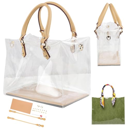 HoveeLuty Transparente Tragetasche, 25, 4 x 15, 2 x 20, 3 cm, große Kapazität, transparente Tasche mit Magnetverschluss, DIY-freundliche Tasche mit Taschenzubehör für den täglichen Gebrauch, Stad HoveeLuty Transparente Tragetasche, 25, 4 x 15, 2 x 20, 3 cm, große Kapazität, transparente Tasche mit Magnetverschluss, DIY-freundliche Tasche mit Taschenzubehör für den täglichen Gebrauch, Stad von HoveeLuty