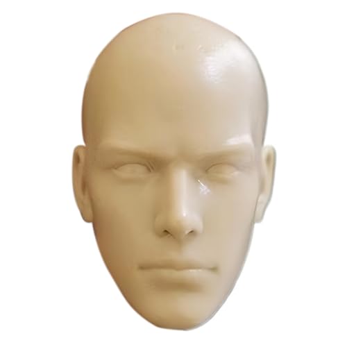 Kopf im Maßstab 1/6, Plastikkopf-Skulptur, europäische Schönheit, Soldatenkopf, Schnitzmodell, Miniatur-Actionfiguren zum Ausmalen, Malen, Zeichnen und Skizzieren, Make-up-Puppenkopf für Mädchen von HoveeLuty