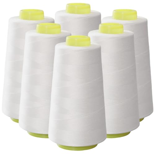 Nähmaschinengarn, 6 Rollen Nähgarn, 2747 m Polyester-Nähmaschinengarn, robustes, praktisches, tragbares Hochleistungsgarn für den Heim- oder gewerblichen Gebrauch Nähmaschinengarn, 6 Rollen Nähgarn, 2747 m Polyester-Nähmaschinengarn, robustes, praktisches, tragbares Hochleistungsgarn für den Heim- oder gewerblichen Gebrauch von HoveeLuty