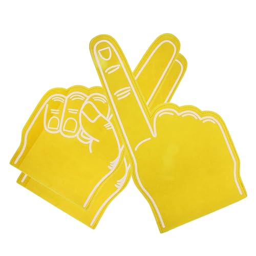 Schaumstoff-Finger Handfläche Schaumstoff-Finger riesiger Schaumstoff-Finger 45,7 cm Nummer 1 Schaumstoff-Hand Cheerleading Schaumstoff-Finger für Sport Cheer Schule Sport Spiele Partyzubehör 3 Stück von HoveeLuty