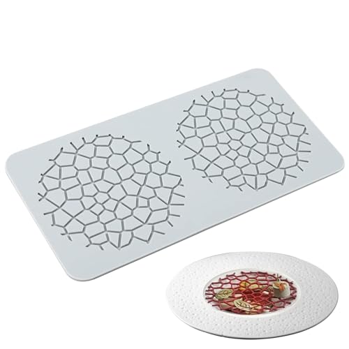Spitze-Silikonform, 2 Mulden, Gitterform, Tuille-Formen, DIY, Antihaft-Spitzenform, flexibel, lebensmittelecht, wiederverwendbar, hitzebeständige Silikonformen für Fondant, Schokolade, Tuille-Formen, Spitze-Silikonform, 2 Mulden, Gitterform, Tuille-Formen, DIY, Antihaft-Spitzenform, flexibel, lebensmittelecht, wiederverwendbar, hitzebeständige Silikonformen für Fondant, Schokolade, Tuille-Formen, von HoveeLuty
