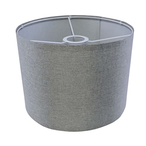 Stehlampenschirme, Tischlampenschirmbezüge aus feinem Leinen, abnehmbare, waschbare Trommellampenschirme für Nachttischlampen, Tischlampen, Stehlampen, 7,86 x 7,86 x 7,07 Zoll, graue Lampenschirme für Stehlampenschirme, Tischlampenschirmbezüge aus feinem Leinen, abnehmbare, waschbare Trommellampenschirme für Nachttischlampen, Tischlampen, Stehlampen, 7,86 x 7,86 x 7,07 Zoll, graue Lampenschirme für von HoveeLuty