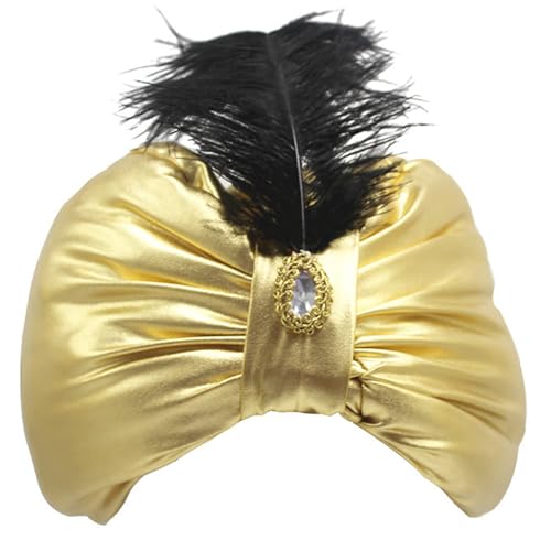 Turban für Männer und Frauen, Indischer Sultan, Arabischer Plissee-Satin-Kopfwickel, Damen- und Herren-Turban-Kopfwickel für Kostüme und arabische Themenpartys. Herren-Turban-Kopfwickel, Kopfwickel, H Turban für Männer und Frauen, Indischer Sultan, Arabischer Plissee-Satin-Kopfwickel, Damen- und Herren-Turban-Kopfwickel für Kostüme und arabische Themenpartys. Herren-Turban-Kopfwickel, Kopfwickel, H von HoveeLuty