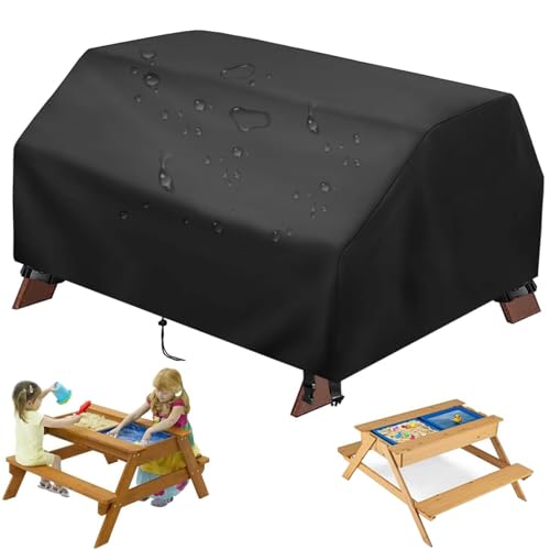 Wassertischabdeckung, wasserdichte Sand- und Wassertischabdeckung, 40 x 40 x 20 Zoll, Picknicktischabdeckungen für Kleinkinder im Freien mit Kordelzug und Beingurt, Wassertischzubehör für Kinder Wassertischabdeckung, wasserdichte Sand- und Wassertischabdeckung, 40 x 40 x 20 Zoll, Picknicktischabdeckungen für Kleinkinder im Freien mit Kordelzug und Beingurt, Wassertischzubehör für Kinder von HoveeLuty
