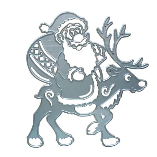 Weihnachts-Stanzformen, Weihnachtsmann-Elch, Metall-Stanzformen, DIY-Prägeschablone für Scrapbooking, Prägeschablonen-Werkzeuge, Weihnachtsmann-, Prägeformen Weihnachts-Stanzformen, Weihnachtsmann-Elch, Metall-Stanzformen, DIY-Prägeschablone für Scrapbooking, Prägeschablonen-Werkzeuge, Weihnachtsmann-, Prägeformen von HoveeLuty