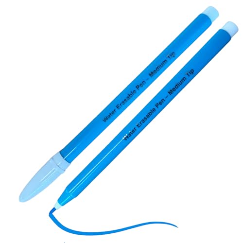 HowseHold Stoffmarker, abwischbar/abwaschbar, blauer Marker zum Sticken, Quilten und Nähen, 2 Stück HowseHold Stoffmarker, abwischbar/abwaschbar, blauer Marker zum Sticken, Quilten und Nähen, 2 Stück von HowseHold