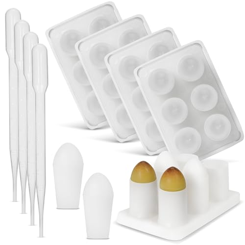 Zäpfchenformen Set - Made in France, 1 Größen (2 ML), wiederverwendbare Zäpfchenform - 4 Tabletts - Vaginal Zäpfchen Gießform von Hoxycom
