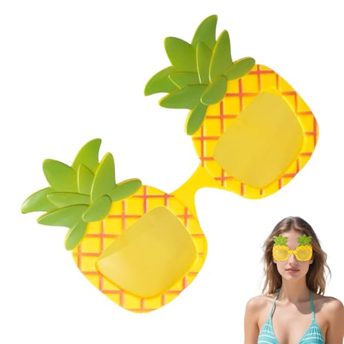 Hozaenwa Ananas Brille - Lustige Partybrille Mit Fruchtdesign | Sommerbrillen Für Pool, Urlaub, Fotoreisen Und Geburtstagsfeiern von Hozaenwa