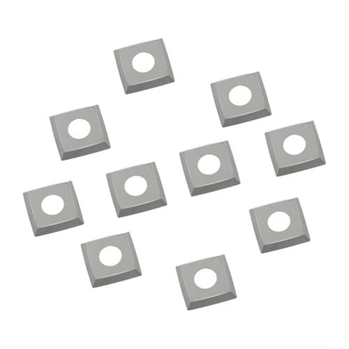 HpLive 10 Stück Quadratische Hartmetall-Drehmeißel 15x15x2.5mm R150 Wendeschneidplatten für Drechselbank Holzbearbeitung von HpLive