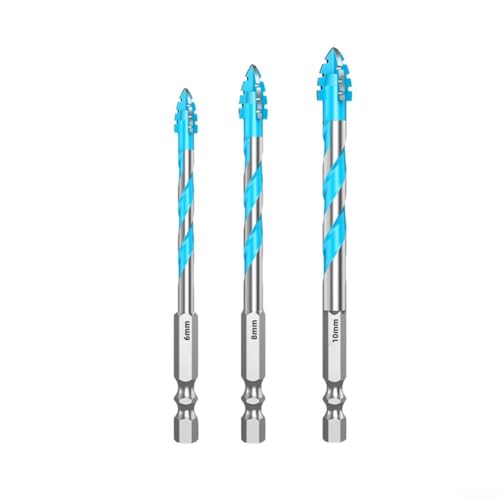 The Comprehensive Design Of The 345PCS Eccentric Drill Bits Facilitates High Speed Rotation For Efficient Drilling Tasks(6+8+10mm) von HpLive