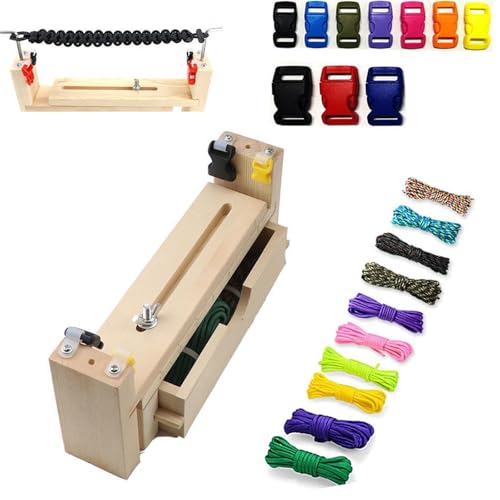 Hpamba Armband Maker, Armband Herstellen Kit, Bracelet Making Kit Armband Holz Paracord Jig, Armband Armband Maker, Einstellbar, Diy Craft Tool Zum Paracord-Flechten, Diy-Armband-Strickwerkzeug Hpamba Armband Maker, Armband Herstellen Kit, Bracelet Making Kit Armband Holz Paracord Jig, Armband Armband Maker, Einstellbar, Diy Craft Tool Zum Paracord-Flechten, Diy-Armband-Strickwerkzeug von Hpamba
