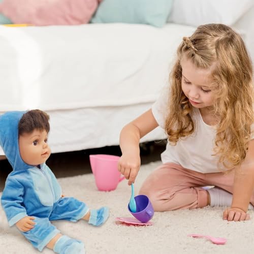 Kleidung Outfits für Baby Puppen,Blau Puppenkleidung,Puppenkleidung + Socke + Aufhänger,für Babypuppen 35-45 cm,Puppe zubehör,Geschenke für Mädchen Jungen Kleidung Outfits für Baby Puppen,Blau Puppenkleidung,Puppenkleidung + Socke + Aufhänger,für Babypuppen 35-45 cm,Puppe zubehör,Geschenke für Mädchen Jungen von Hpbaggy