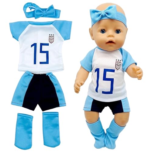 Kleidung Outfits für Baby Puppen,Puppenkleidung,Puppenkleidung,Puppe Kleidung,Puppe zubehör,Sommer Kleidung Puppen für 35-45 cm,Geschenke für Mädchen Jungen von Hpbaggy