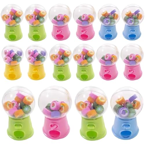16pcs Gumball -Maschinen Eraser Mini Fruit Eraser -Spender Neuheit für Spielpreise Vending Machine Set für Spiele Preise Kinder Holiday Party 16pcs Gumball -Maschinen Eraser Mini Fruit Eraser -Spender Neuheit für Spielpreise Vending Machine Set für Spiele Preise Kinder Holiday Party von Hperu