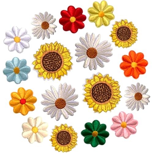 17pcs Eisen auf Flecken farbenfrohe Blumengestickte Tags für DIY -Kleidungsstücke Hemden Jeans Sockensäcke Taschen 17pcs Eisen auf Flecken farbenfrohe Blumengestickte Tags für DIY -Kleidungsstücke Hemden Jeans Sockensäcke Taschen von Hperu