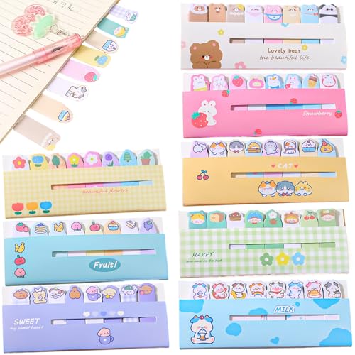 8PCS Mini Sticky Notes 120 Blätter, Kawaii Index Tabs Lesezeichen -Flaggen, wiederverwendbare beschreibbare Memo -Pads für die Büroschule 8PCS Mini Sticky Notes 120 Blätter, Kawaii Index Tabs Lesezeichen -Flaggen, wiederverwendbare beschreibbare Memo -Pads für die Büroschule von Hperu