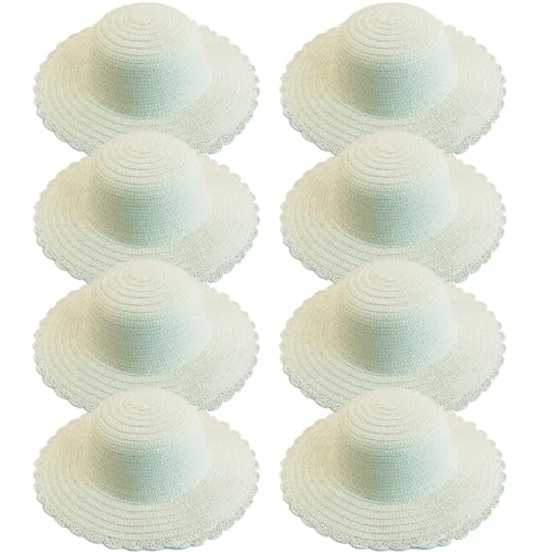 8Pcs DIY unpainted weißen Strohhut Kinder, handgemachte Kappe Strand Sonne Tee Party Dress Up Cap für Handwerk Klassen Kunst Malerei Mädchen Spielzeug 8Pcs DIY unpainted weißen Strohhut Kinder, handgemachte Kappe Strand Sonne Tee Party Dress Up Cap für Handwerk Klassen Kunst Malerei Mädchen Spielzeug von Hperu