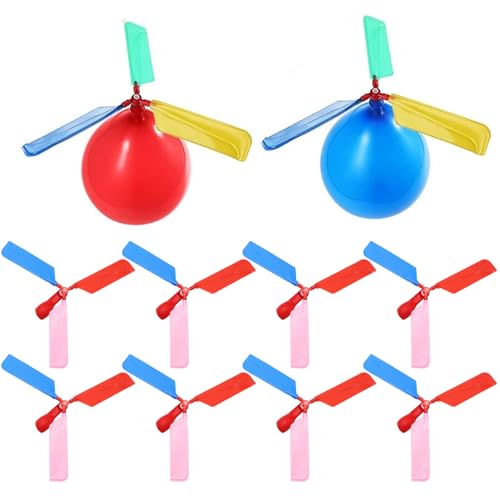 Ballonhubschrauber, 10pcs Osterballon Hubschrauber, einfache Montage -Flugzeug mit Whistle Sound beim fliegenden Entwicklungs- und interaktiven Outdoor -Spielzeug für Kinder Ballonhubschrauber, 10pcs Osterballon Hubschrauber, einfache Montage -Flugzeug mit Whistle Sound beim fliegenden Entwicklungs- und interaktiven Outdoor -Spielzeug für Kinder von Hperu