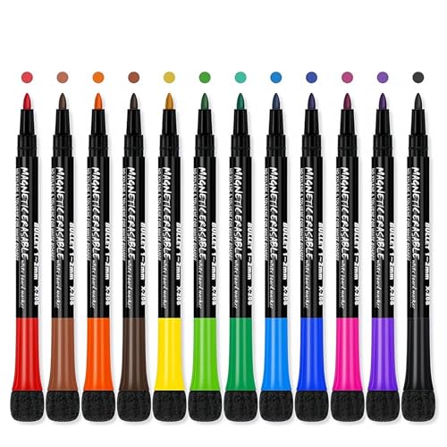 Hperu 12 Zählen Sie Trockenerase -Marker, trockene Löschmarkierungen feiner Tipps, Tipp Whiteboard 4.9x0, 6 x 0, 5 Zoll, verschiedene Farbfein für Lehrer -Büroschule Hperu 12 Zählen Sie Trockenerase -Marker, trockene Löschmarkierungen feiner Tipps, Tipp Whiteboard 4.9x0, 6 x 0, 5 Zoll, verschiedene Farbfein für Lehrer -Büroschule von Hperu