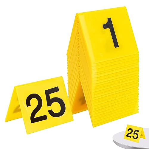 Hperu 25pcs Tatortmarkierungen Foto Beweise Marke Szenenkarte Halloween Dekorationen 1-25 Number Hperu 25pcs Tatortmarkierungen Foto Beweise Marke Szenenkarte Halloween Dekorationen 1-25 Number von Hperu