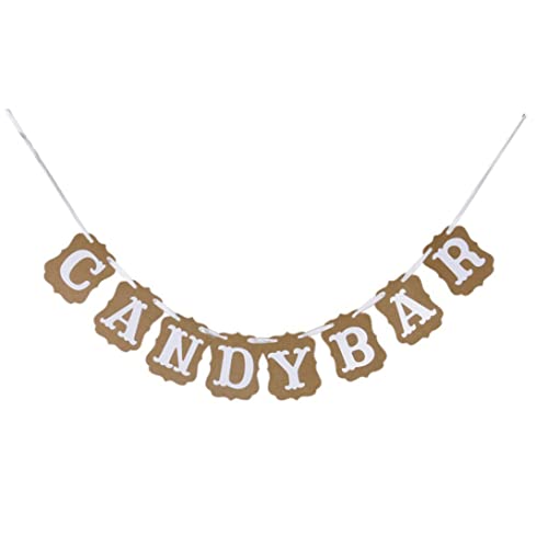 Hperu Candy Bar Hanging Schild, Candy Bar Bunting Flags Bannerschild für DIY Hochzeits Geburtstag Engagement Requisiten Partyempfang Buffet Dekorationen Dekorationen Hperu Candy Bar Hanging Schild, Candy Bar Bunting Flags Bannerschild für DIY Hochzeits Geburtstag Engagement Requisiten Partyempfang Buffet Dekorationen Dekorationen von Hperu