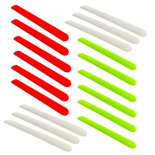Wickelpapier Slap -Bänder Wickelpapierhalter, 18 pcs 8,5 Zoll Silikon Flip Wraps Flip -Wickpapier -Klemmen Weißrotes rotes Grünen Slap -Armband zum Verpackungspapier, Poster, Poster Wickelpapier Slap -Bänder Wickelpapierhalter, 18 pcs 8,5 Zoll Silikon Flip Wraps Flip -Wickpapier -Klemmen Weißrotes rotes Grünen Slap -Armband zum Verpackungspapier, Poster, Poster von Hperu