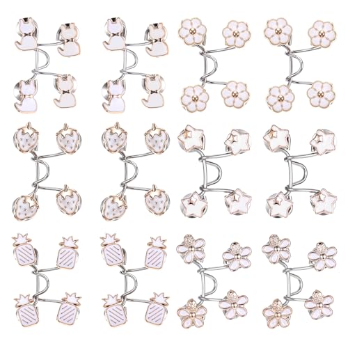 12 Sets Verstellbare Nagelfreie Taillenschnallen Taillenschnallenverlängerung Nähfreiknopf Button Pins Abnehmbarer Jeansknopf Hosen Clips Hosenbund Hosenverkleinerung Knöpfe Kleidung für Hosen Jeans 12 Sets Verstellbare Nagelfreie Taillenschnallen Taillenschnallenverlängerung Nähfreiknopf Button Pins Abnehmbarer Jeansknopf Hosen Clips Hosenbund Hosenverkleinerung Knöpfe Kleidung für Hosen Jeans von Hpmjz