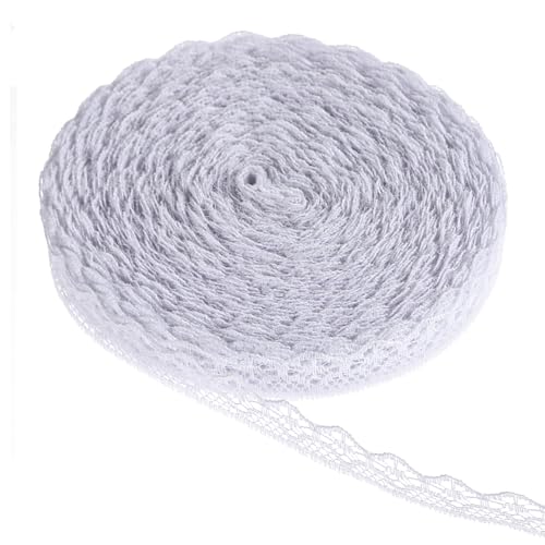 27M Spitzenband Vintage Weiß Spitze Breit DIY Dekoband Zierband 1,5cm Häkelspitze Spitzenborte für Hochzeit Deko DIY Nähen Scrapbooking Geschenkbox Tischdeko Glasflasche Handwerk Basteln 27M Spitzenband Vintage Weiß Spitze Breit DIY Dekoband Zierband 1,5cm Häkelspitze Spitzenborte für Hochzeit Deko DIY Nähen Scrapbooking Geschenkbox Tischdeko Glasflasche Handwerk Basteln von Hpmjz