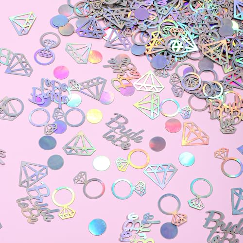 300 Stück Just Married Konfetti Diamanten Ringen Punkten Konfettis Glitzer Konfetti Streudeko Hochzeit Deko Hochzeit Groß Hochzeitsdekoration Tisch Hochzeitsdeko Vintage von Hpmjz