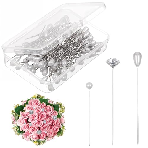 300 Stück Stecknadeln Runde Faux Perle Kopf Nadeln Hochzeit Perle Blumen Nadeln Weiße Kristall-Diamant Gerade Kopf Nadeln Kristall-Diamant-Nadel Tropfenform für Nähen Handwerk Hochzeit Dekorationen 300 Stück Stecknadeln Runde Faux Perle Kopf Nadeln Hochzeit Perle Blumen Nadeln Weiße Kristall-Diamant Gerade Kopf Nadeln Kristall-Diamant-Nadel Tropfenform für Nähen Handwerk Hochzeit Dekorationen von Hpmjz