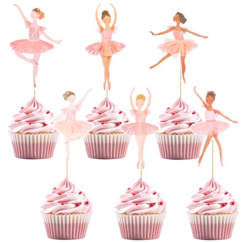Hpmjz 37 Stück Ballett Tänzer Kuchen Dekorationen Ballerina Kuchenaufsätze Rosa Ballett-Mädchen Kuchen Deko Ballett Cupcake Dekoration Picks für Fee Thema Dusche Geburtstag Hochzeit Party Zubehör Hpmjz 37 Stück Ballett Tänzer Kuchen Dekorationen Ballerina Kuchenaufsätze Rosa Ballett-Mädchen Kuchen Deko Ballett Cupcake Dekoration Picks für Fee Thema Dusche Geburtstag Hochzeit Party Zubehör von Hpmjz