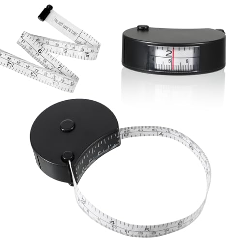 Körpermaßband, einziehbar, weich, Doppelskala, Maßband mit Verriegelungsknopf für Gewichtsverlust, Nähen, Schneidern, Handwerk, medizinische Körpermaße, 150 cm Stoffmaßbänder Körpermaßband, einziehbar, weich, Doppelskala, Maßband mit Verriegelungsknopf für Gewichtsverlust, Nähen, Schneidern, Handwerk, medizinische Körpermaße, 150 cm Stoffmaßbänder von Hpmjz
