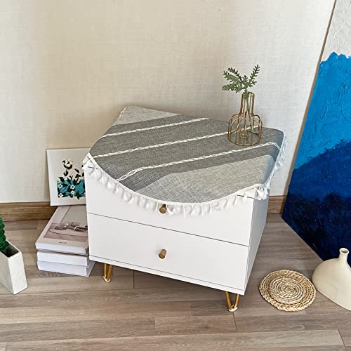Hpxrom Rustikale kleine runde Tischdecke, graue Baumwollleinen, große Deckchen, schwere Jute-Tischdecke für Nachttisch, Küche, Esszimmer, Party, Tischdekoration, 61 cm Hpxrom Rustikale kleine runde Tischdecke, graue Baumwollleinen, große Deckchen, schwere Jute-Tischdecke für Nachttisch, Küche, Esszimmer, Party, Tischdekoration, 61 cm von Hpxrom