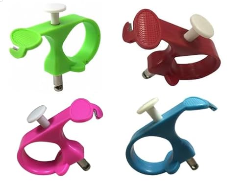 Hqhlhx 2 x Nadelabzieher, 3-in-1-Fadenschneider, Näh-Fingerhut, abgeschirmt, Schutznadeln, Quilten, Bastelzubehör, DIY-Nähwerkzeuge (zufällige Farbe) von Hqhlhx
