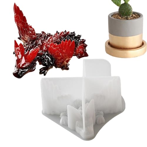 Hqunjikp Gießform aus Kunstharz, Tierkunst, Dekoration, multifunktionale Epoxidharz-Formen, handgefertigte Harz-Silikonform für Harzschmuck, Ornamente und andere Bastelprojekte Hqunjikp Gießform aus Kunstharz, Tierkunst, Dekoration, multifunktionale Epoxidharz-Formen, handgefertigte Harz-Silikonform für Harzschmuck, Ornamente und andere Bastelprojekte von Hqunjikp