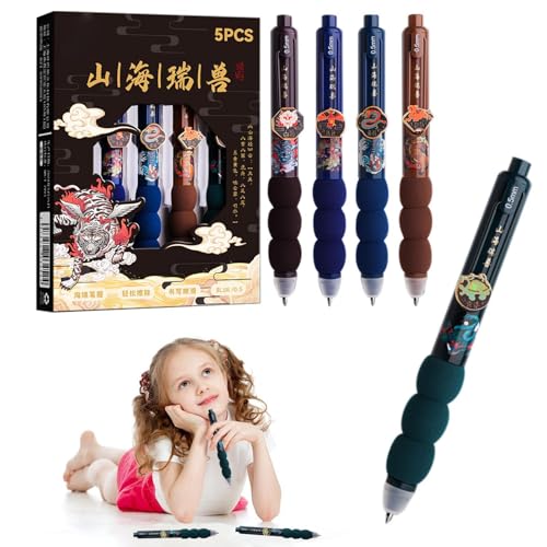Hqunjikp Kugelschreiber, glattes Schreiben, schwarze Tinte, Capybara-Tintenroller, 0,5 mm, feine Spitze, glattes Schreiben für die Schule Hqunjikp Kugelschreiber, glattes Schreiben, schwarze Tinte, Capybara-Tintenroller, 0,5 mm, feine Spitze, glattes Schreiben für die Schule von Hqunjikp