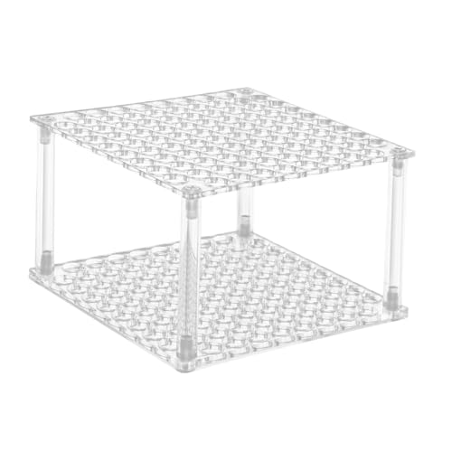 Hqunjikp Pinsel-Aufbewahrung, quadratischer Pinselbehälter, 96 Löcher, Schreibtisch-Aufbewahrung, Acryl-Pinselständer für Kunstbedarf, Buntstifte Hqunjikp Pinsel-Aufbewahrung, quadratischer Pinselbehälter, 96 Löcher, Schreibtisch-Aufbewahrung, Acryl-Pinselständer für Kunstbedarf, Buntstifte von Hqunjikp