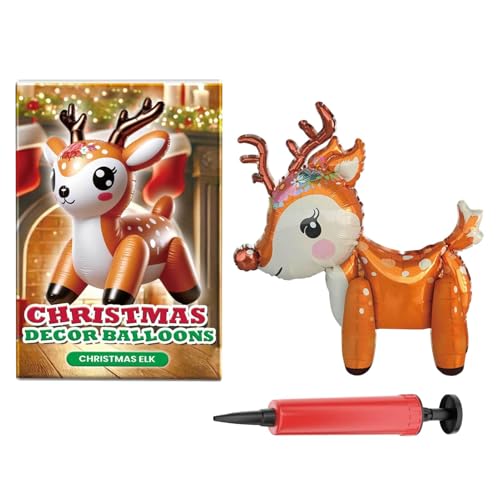 Hqunjikp Weihnachtsbaum Ballon | Rentier Weihnachtsdeko Luftballons Urlaub - Cartoon Weihnachtsballons mit Handpumpe für Indoor Outdoor Geburtstag Hqunjikp Weihnachtsbaum Ballon | Rentier Weihnachtsdeko Luftballons Urlaub - Cartoon Weihnachtsballons mit Handpumpe für Indoor Outdoor Geburtstag von Hqunjikp