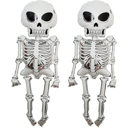 2 Stück Skelett-schlauchboote, Riesige Halloween-Skelett-aluminiumfolien-Ballon-Dekorationen, Skelett-dekorzubehör Für Drinnen Und Draußen 2 Stück Skelett-schlauchboote, Riesige Halloween-Skelett-aluminiumfolien-Ballon-Dekorationen, Skelett-dekorzubehör Für Drinnen Und Draußen von Hrippy