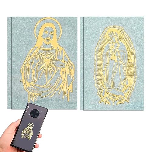 4pcs Aufkleber Selbstkleber Metall Aufkleber Jungfrau Maria Fatima Heilige Familie Katholischer Aufkleber Für Sammelalbücher Telefon Wasserflasche Dekoration von Hrippy