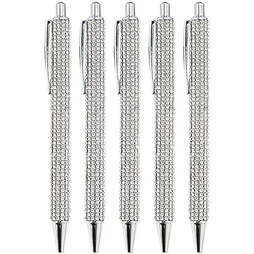 Hrippy Kugelschreiber, bling -metall -stifte Schwarze Tinte Geschenkstifte Diamant -kugelschalter Für Studenten Frauen von Hrippy