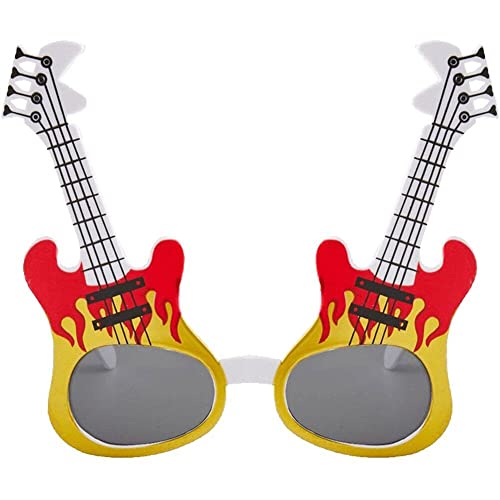 Lustige Partybrillen Gitarre Form Sonnenbrille Musikinstrument Sonnenbrille Party Brille Für Cosplay -Party -Dekoration Lustige Partybrillen Gitarre Form Sonnenbrille Musikinstrument Sonnenbrille Party Brille Für Cosplay -Party -Dekoration von Hrippy