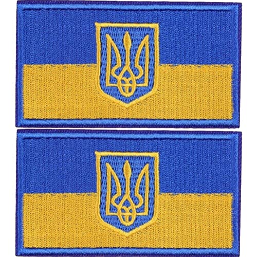 Ukraine-Flaggen-Aufnäher zum Aufbügeln des ukrainischen Nationalemblems, bestickte Aufnäher für Kleidung, thermoklebende Aufkleber von Hrippy