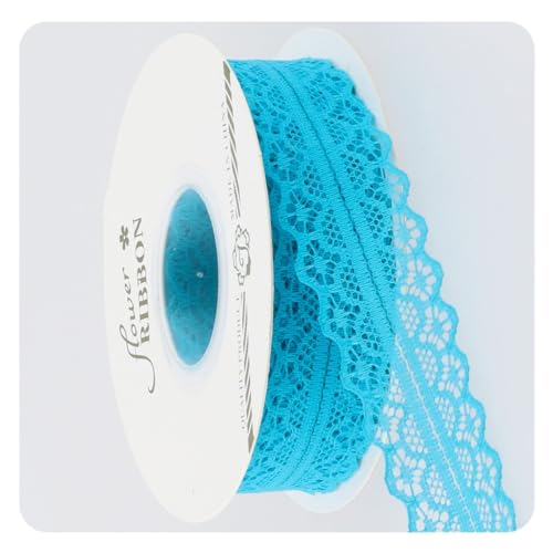 Hrlace 1 Roll Spitzenband Vintage 3cm Breit Spitzenborte Stoffband Dekoband Geschenkband Hochzeit Borten und Bänder zum Nähen für DIY-Hochzeitskostüme, Party, Tortenschachteln, 20 Yards Seeblau Hrlace 1 Roll Spitzenband Vintage 3cm Breit Spitzenborte Stoffband Dekoband Geschenkband Hochzeit Borten und Bänder zum Nähen für DIY-Hochzeitskostüme, Party, Tortenschachteln, 20 Yards Seeblau von Hrlace